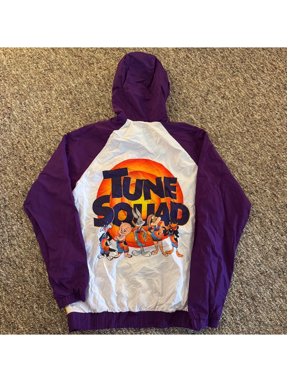 Nike Tune Squad Space Jam Bugs Bunny Graphic Windbreaker Jacket Size Large